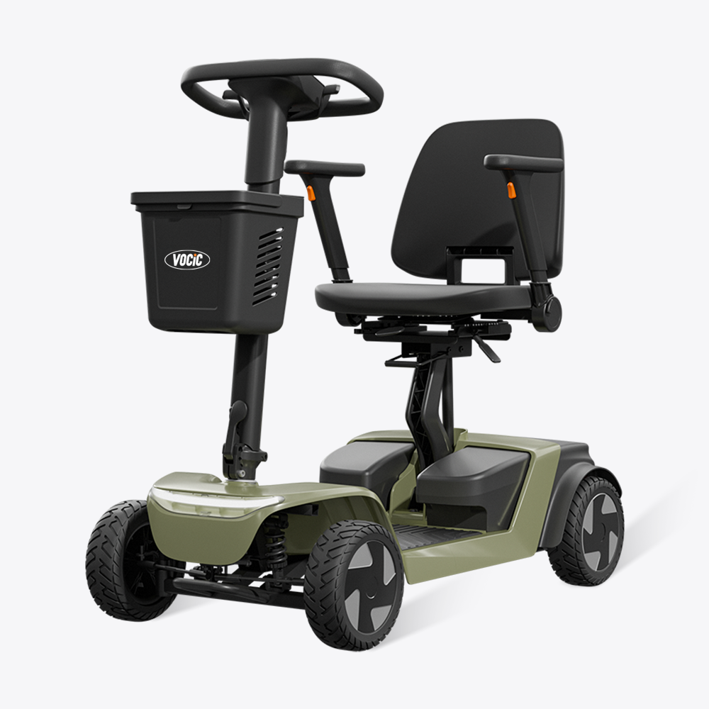 D52 GlideTech Foldable Mobility Scooter – Dual 14Ah Lithium Battery - SKU NO. D52 Export - SPA+B package
