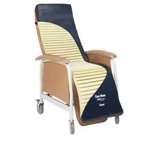 Geo-Wave seat cushion on geriatric recliner chair - smaller view