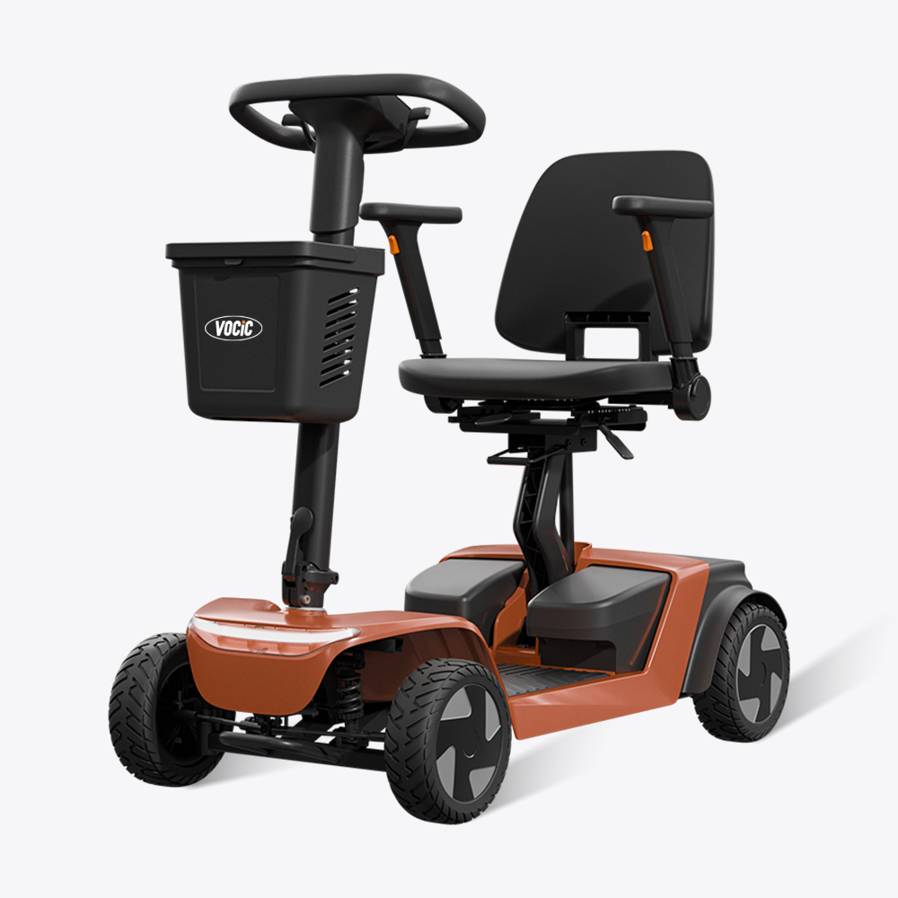 D52 GlideTech Foldable Mobility Scooter – Dual 14Ah Lithium Battery - SKU NO. D52 Export - SPA+B package