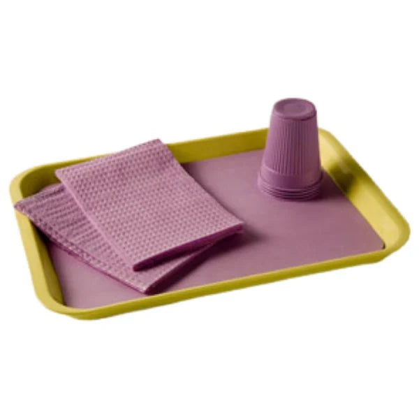 TIDI Ritter B heavyweight lavender dental tray cover with tray setup