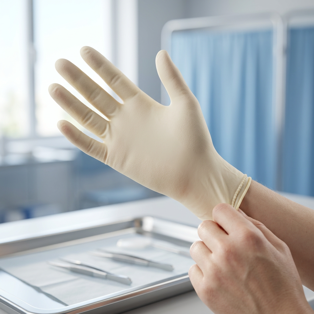 Sempermed Sempercare® Latex Exam Gloves, Medium — Individual Box of 100