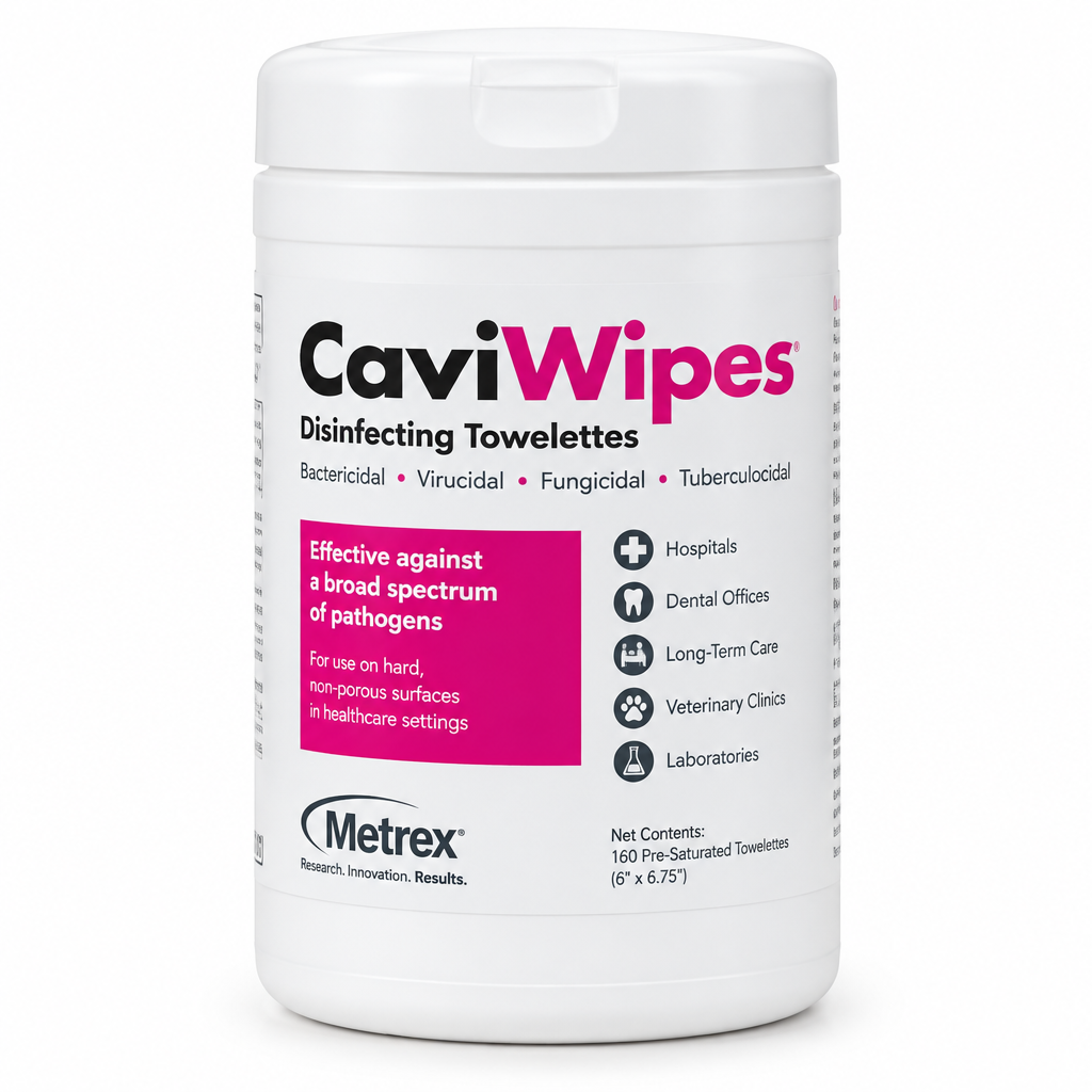 CaviWipes Disinfecting Towelettes 160 Wipes Canister