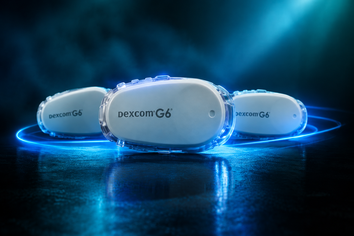 Dexcom G6 Sensor 3-Pack cinematic hero shot