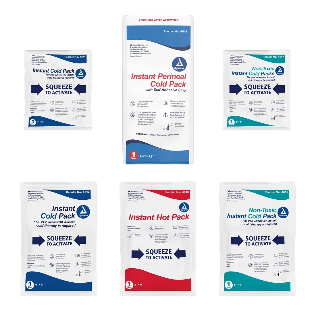 Dynarex Instant Cold Pack 5x9 - single pack